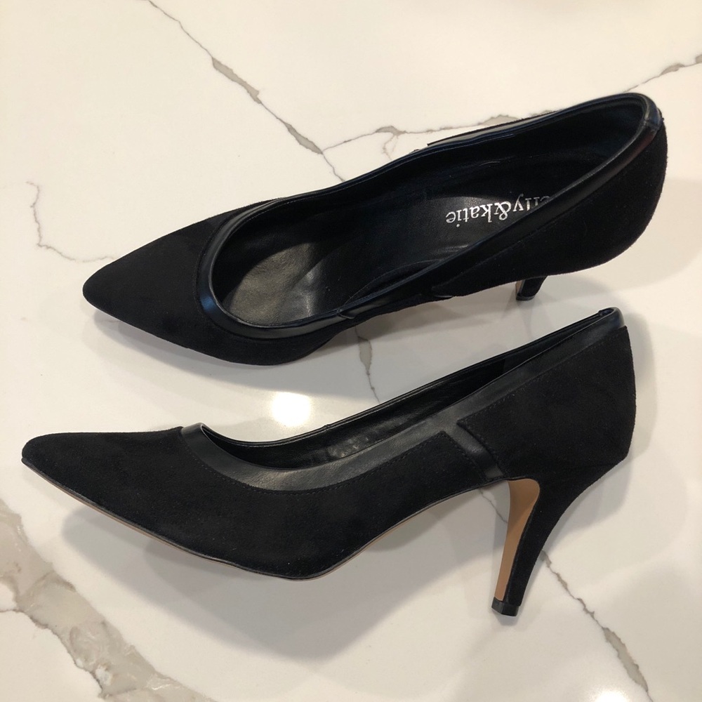 Kelly & Katie Suede Closed Toe Heels